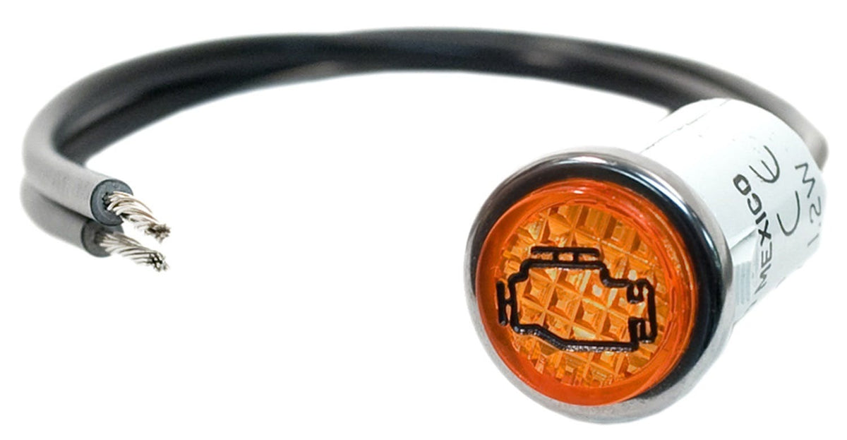 Painless 80207 1/2in. Amber Check Engine Light
