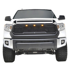 Paramount Automotive 41-0170MB Impulse Mesh Packaged Grille, Matte Black with Amber LEDs
