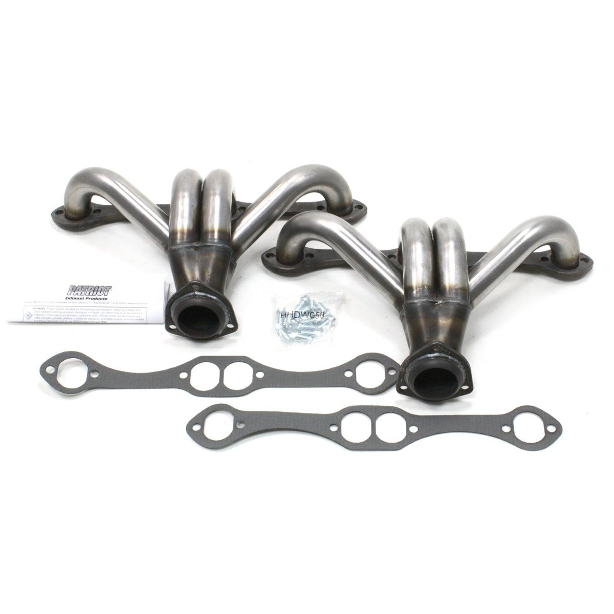 Patriot Exhaust H8019 Street Rod SBC Tight Tuck Raw Steel