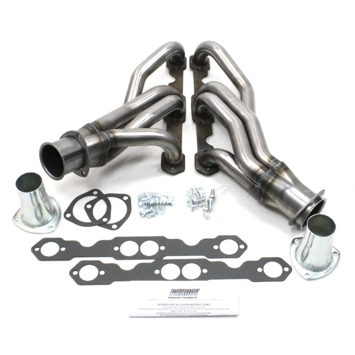 Patriot Exhaust H8021 64-92 GM F, G, A Body SBC Mid Length Raw