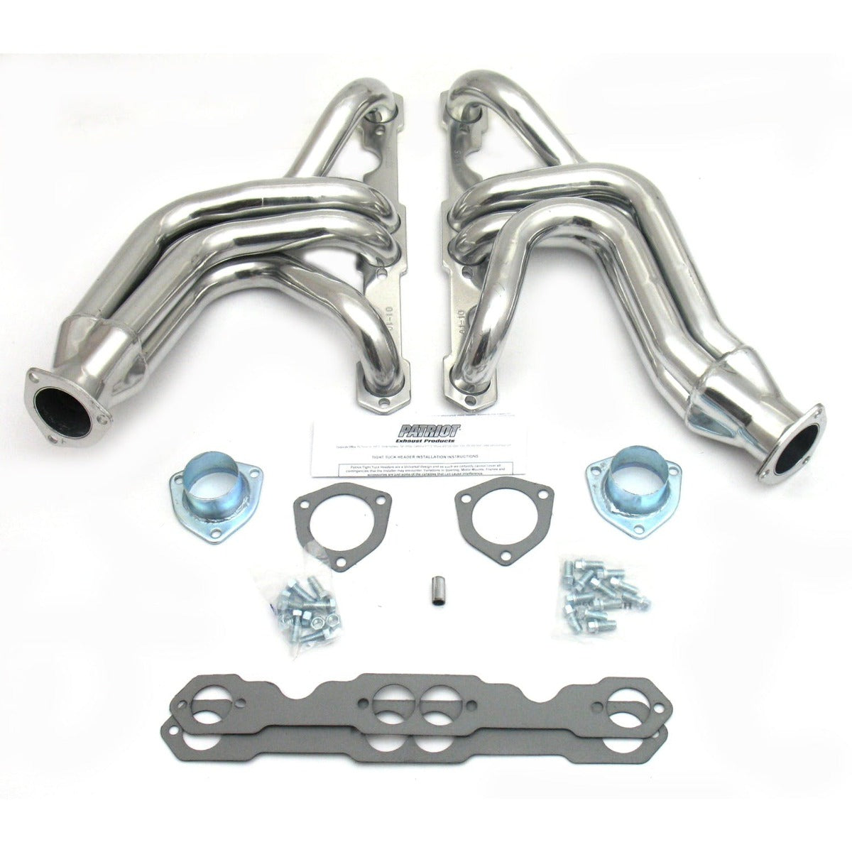 Patriot Exhaust H8025-1 55-57 Chevrolet 55-82 Vette Mid Silver