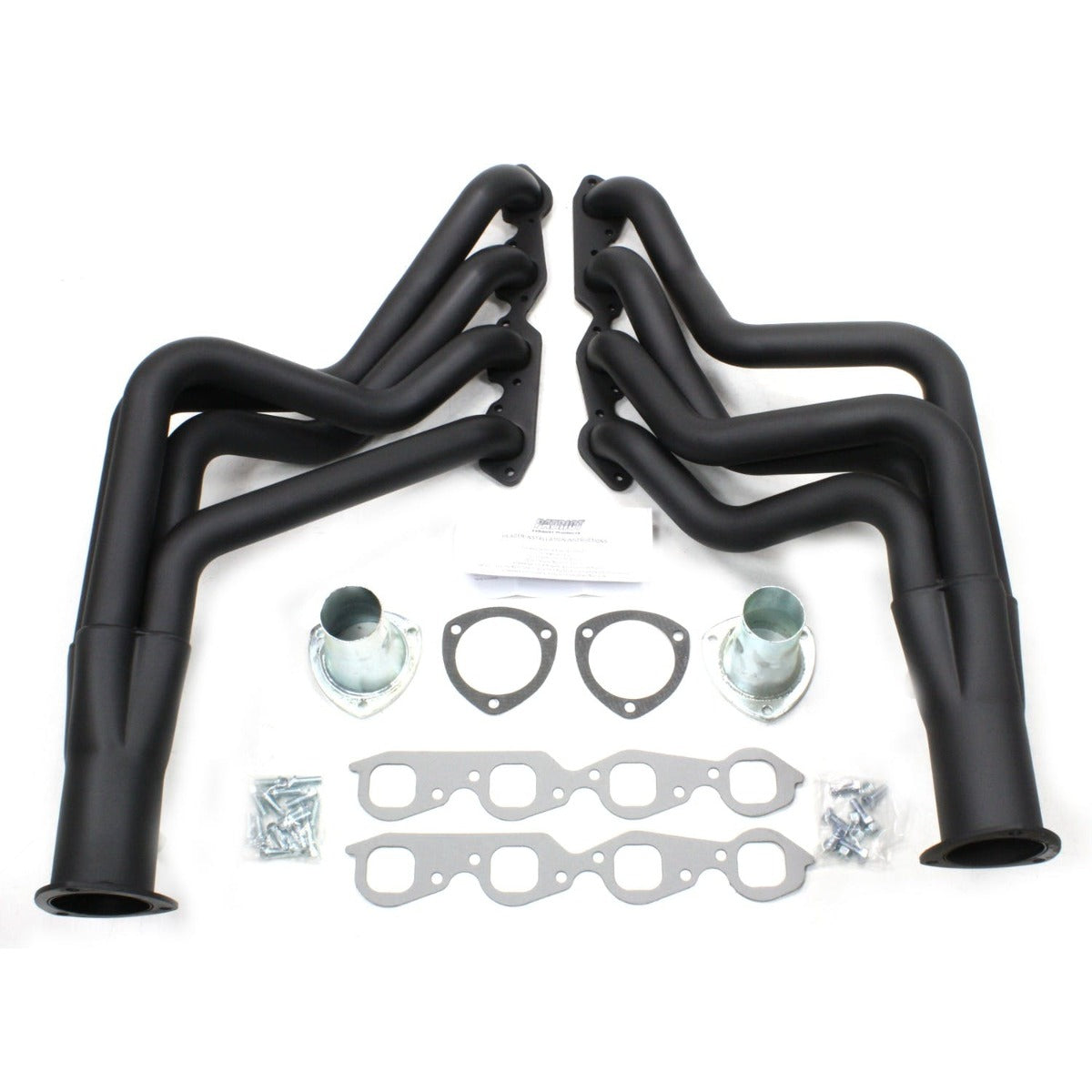 Patriot Exhaust H8026-B 67-74 GM A, F, G Body BBC Long Tube Blck