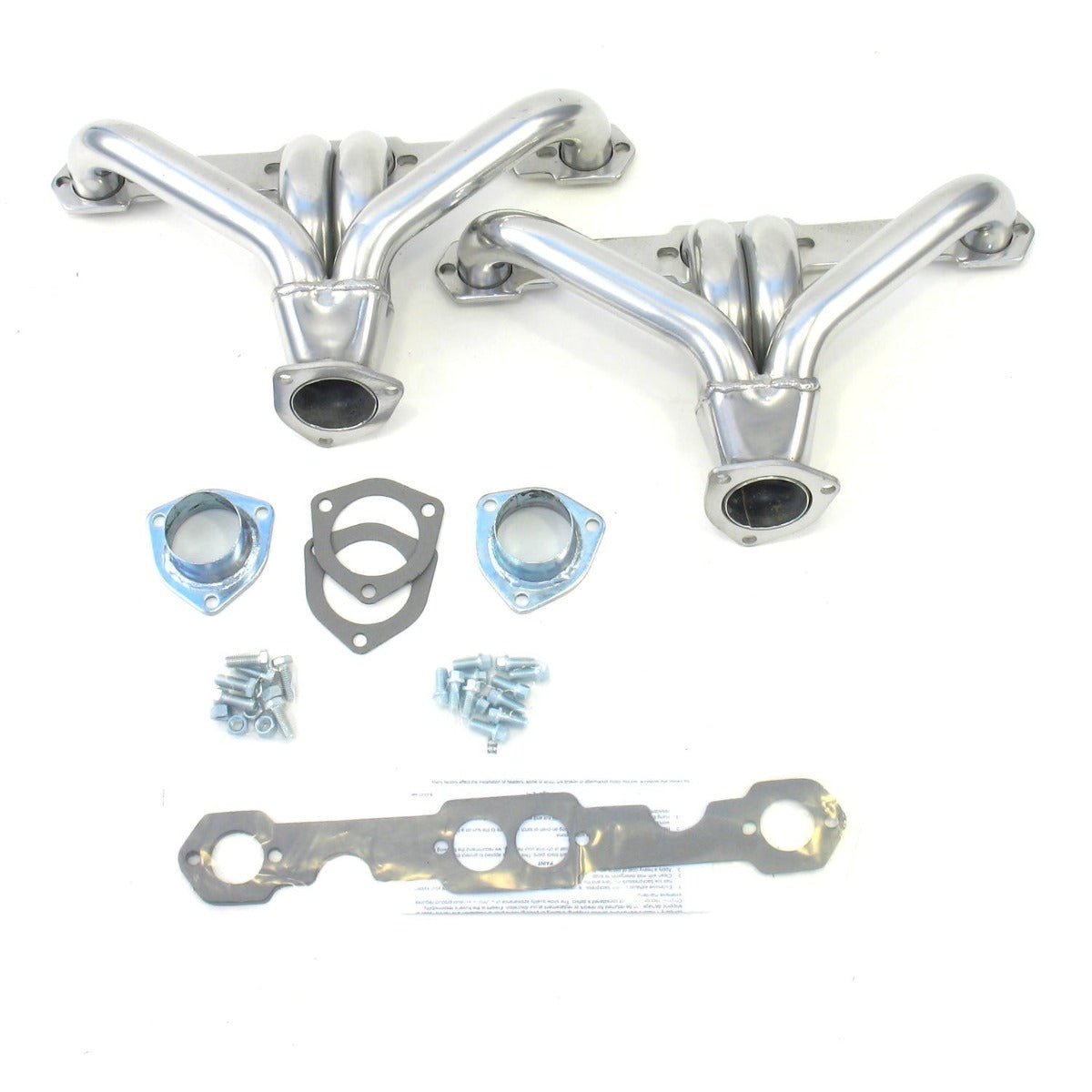 Patriot Exhaust H8037-1 Street Rod SBC Tight Tuck Silver