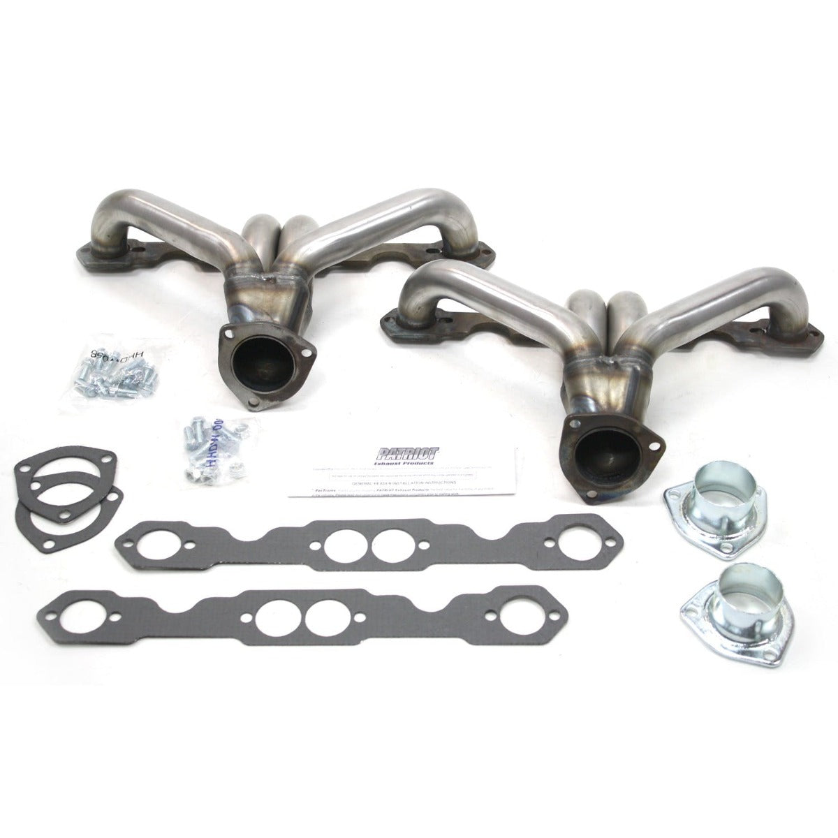 Patriot Exhaust H8037 Street Rod SBC Tight Tuck Raw Steel