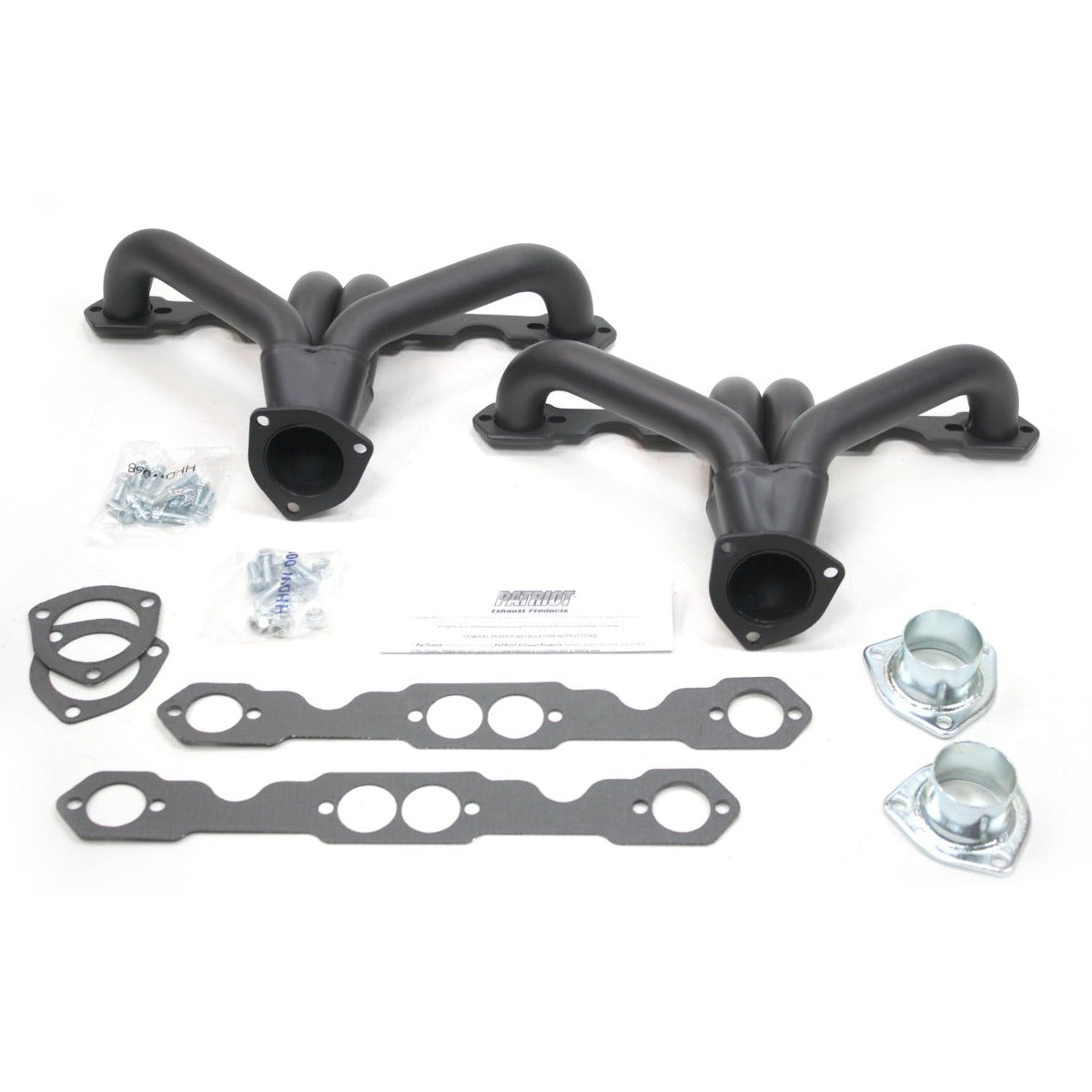 Patriot Exhaust H8037-B Street Rod SBC Tight Tuck Black