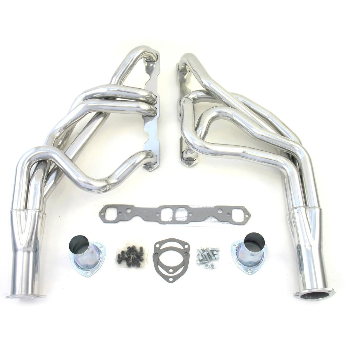 Patriot Exhaust H8050-1 55-57 Chevrolet SBC Long Tube Silver