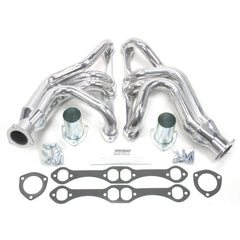 Patriot Exhaust H8055-1 55-57 Chevrolet SBC Mid Length Silver