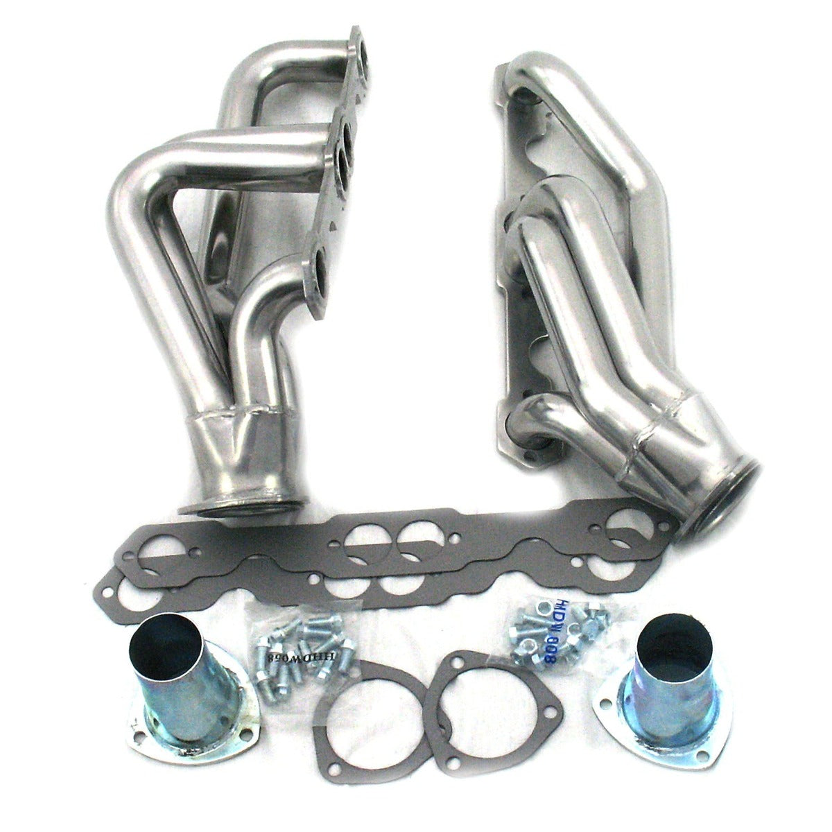 Patriot Exhaust H8063-1 55-57 Chevrolet SBC Mid Length Silver