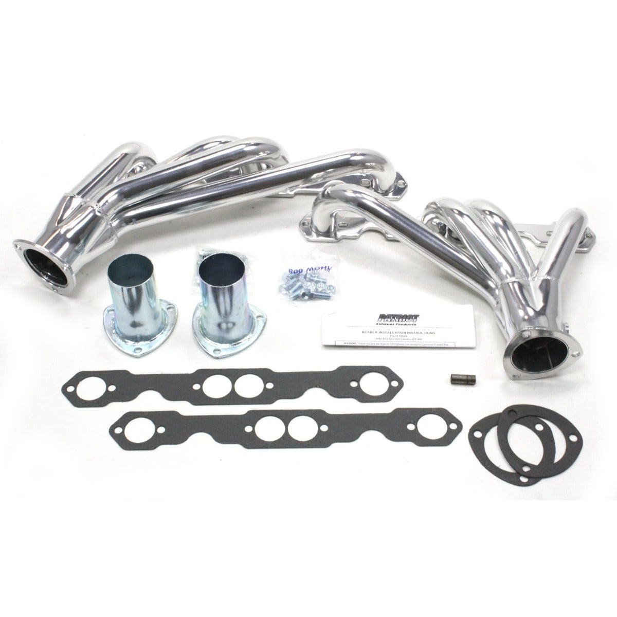 Patriot Exhaust H8068-1 82-92 Camaro SBC Mid Length Silver