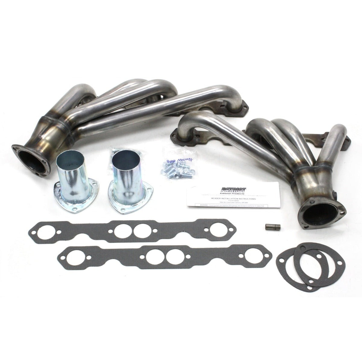 Patriot Exhaust H8068 82-92 Camaro SBC Mid Length Raw Steel