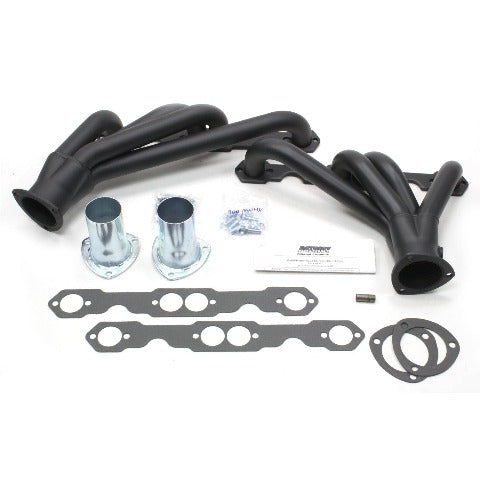 Patriot Exhaust H8068-B 82-92 Camaro SBC Mid Length Raw Black
