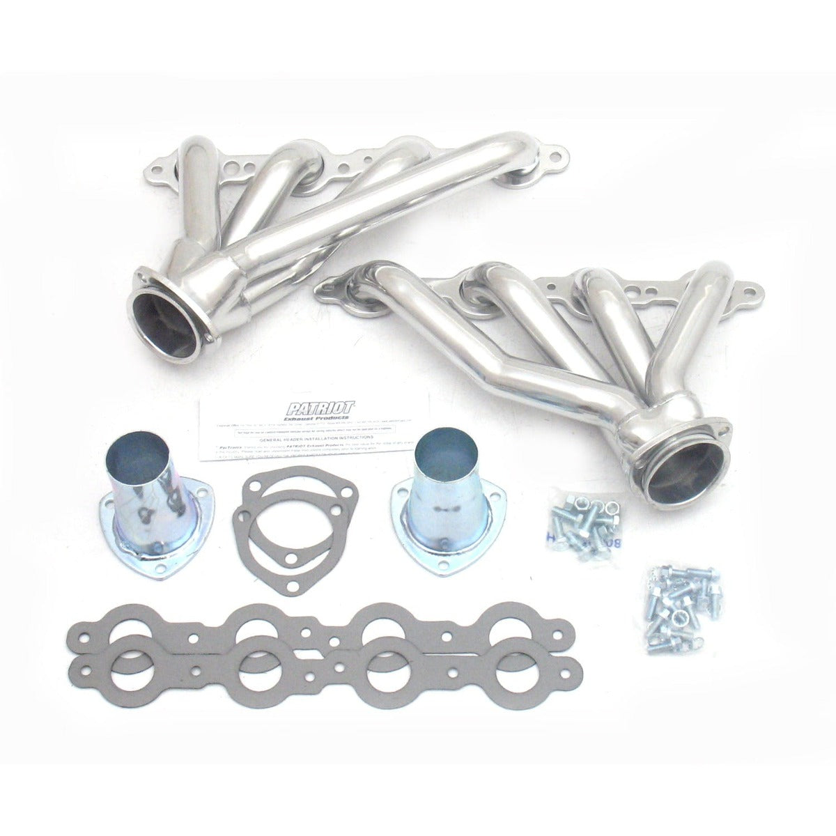 Patriot Exhaust H8076-1 67-9 Camaro, 68-74 Nova LS Mid Silver