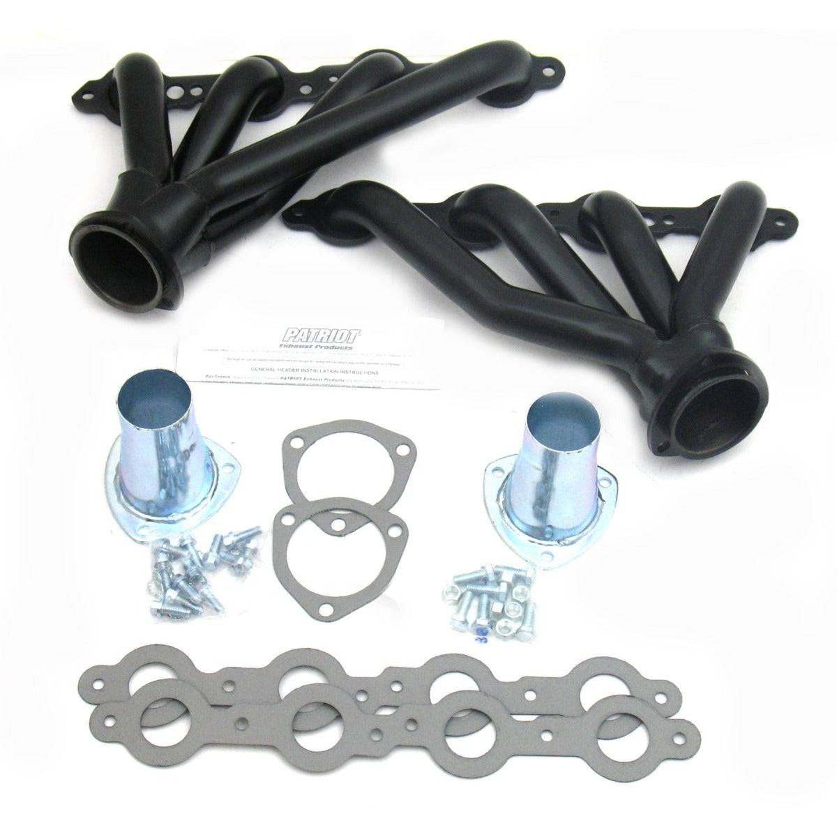 Patriot Exhaust H8076 67-9 Camaro, 68-74 Nova LS Mid Black