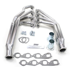 Patriot Exhaust H8078-1 55-57 Chevrolet BBC Rack Long Tube Slvr
