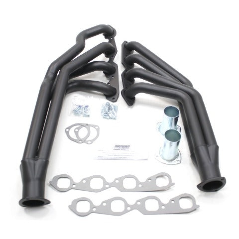 Patriot Exhaust H8078-B 55-57 Chevrolet BBC Rack Long Tube Black