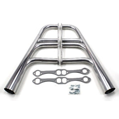 Patriot Exhaust H8084-1 Street Rod SBC Trad Lakester Silver