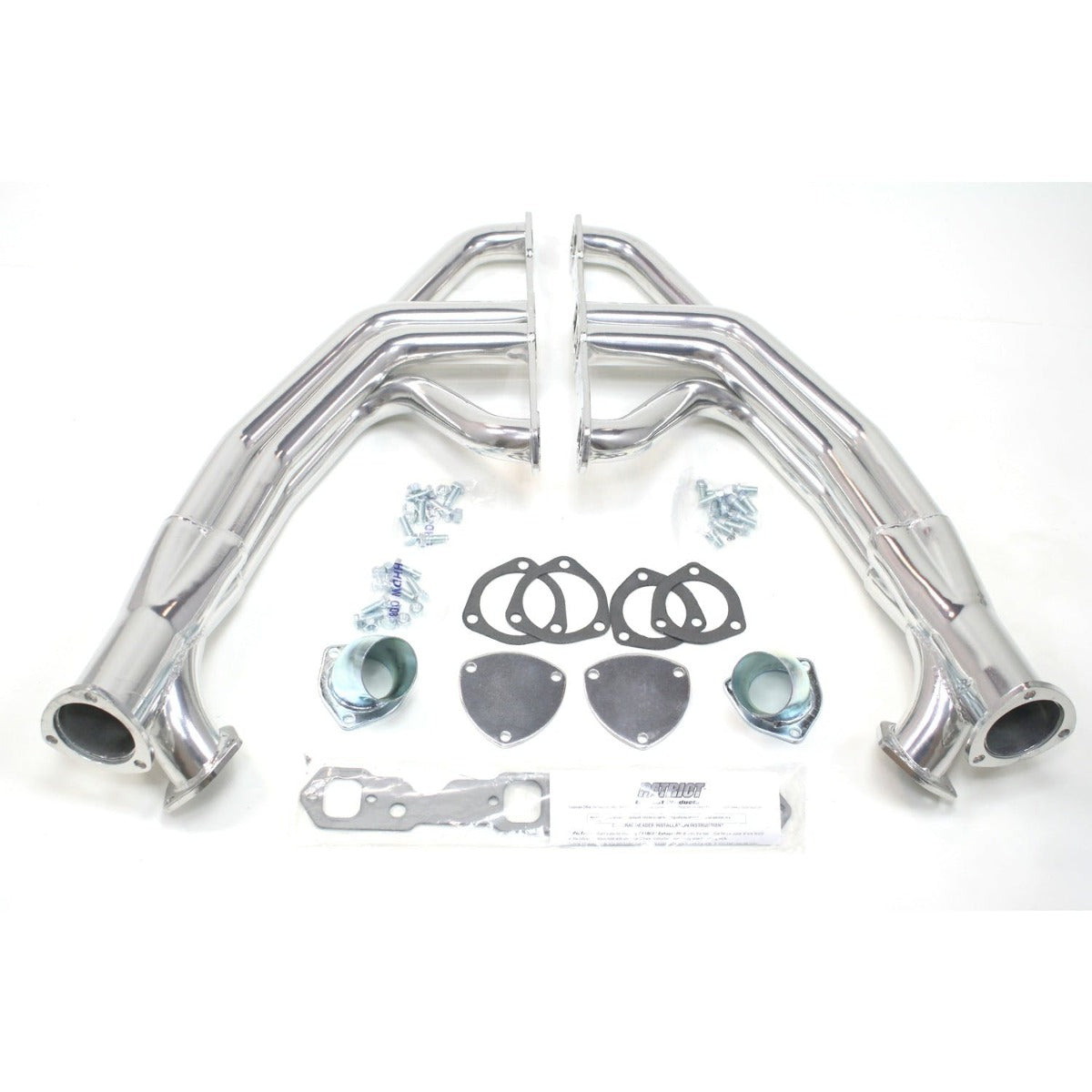 Patriot Exhaust H8089-1 28-48 Street Rod SBC Fenderwell Silver