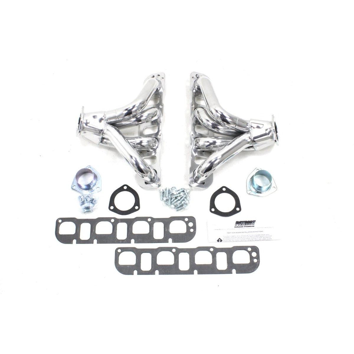 Patriot Exhaust H8201-1 Street Rod GEN III Hemi Tight Tuck Slvr