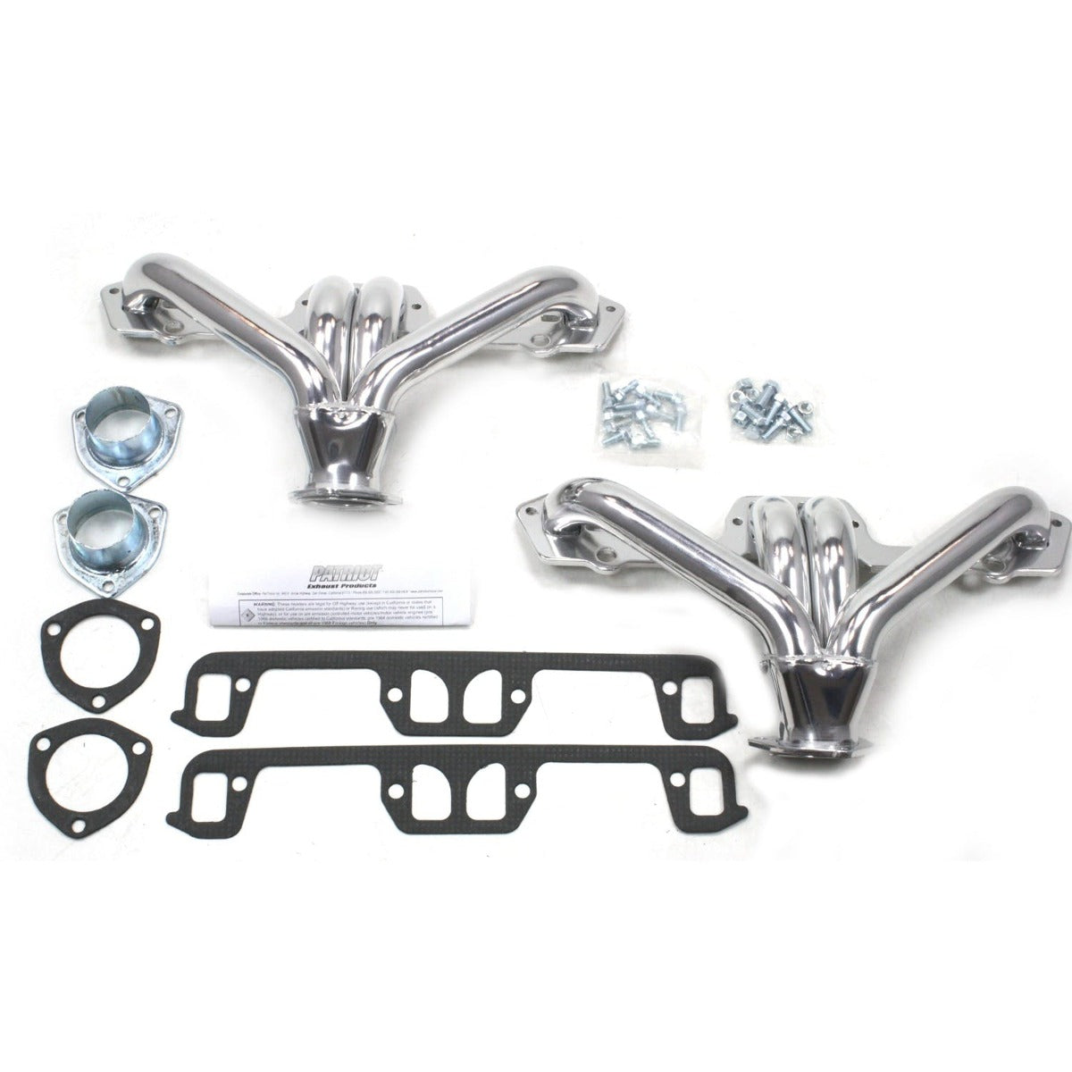 Patriot Exhaust H8205-1 Street Rod 273-360 Tight Tuck Silver