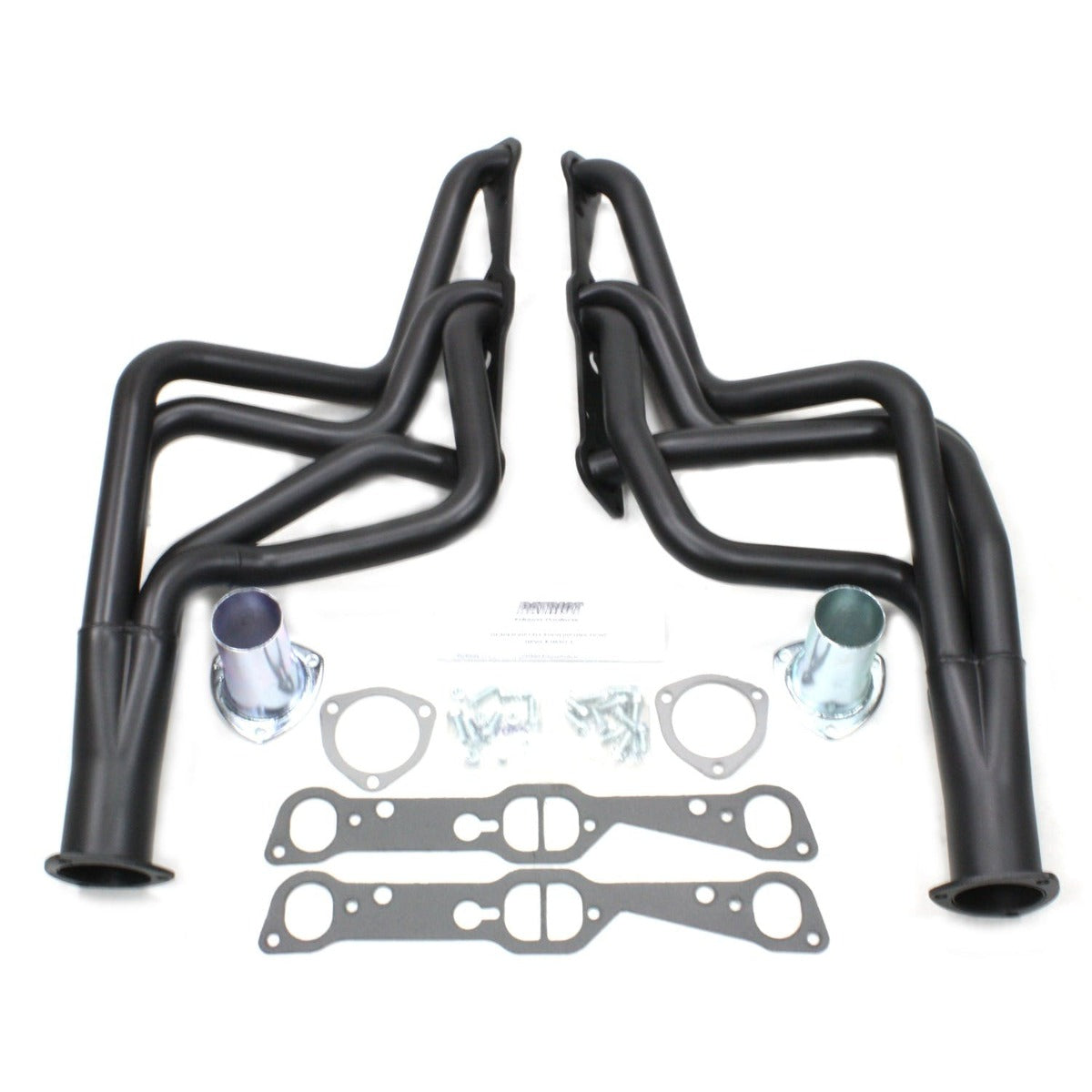 Patriot Exhaust H8301-B 64-79 Pontiac 326-455 Long Tube Black