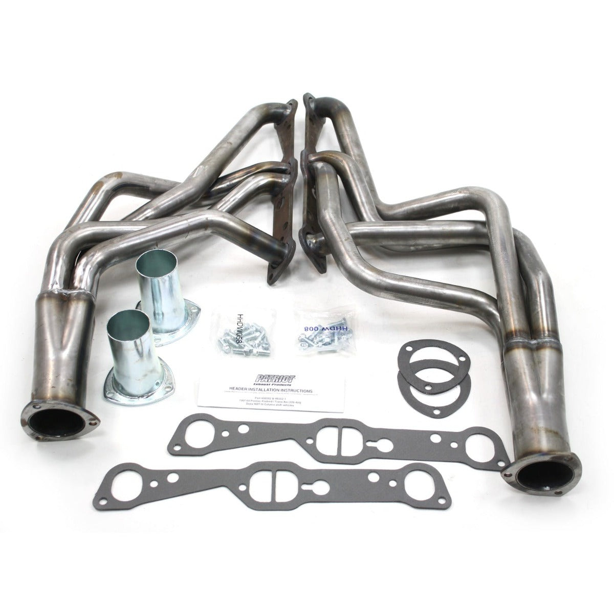 Patriot Exhaust H8302 67-69 Firebird Long Tube Raw Steel