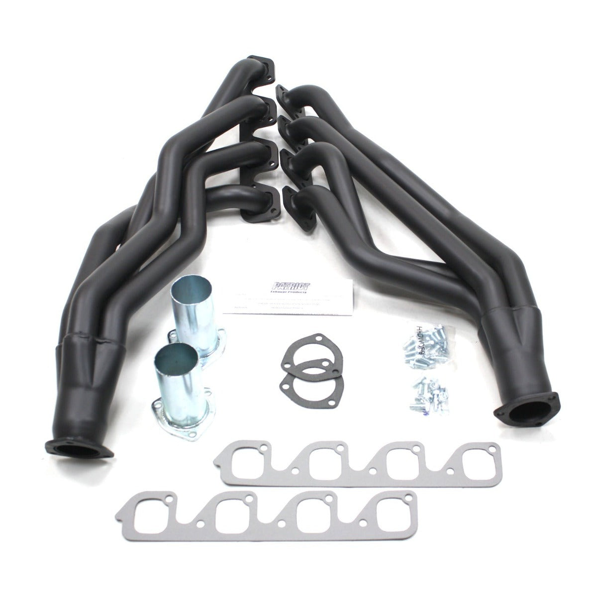 Patriot Exhaust H8408-B 67-71 Various Ford 351C 4V Long Tube Blk