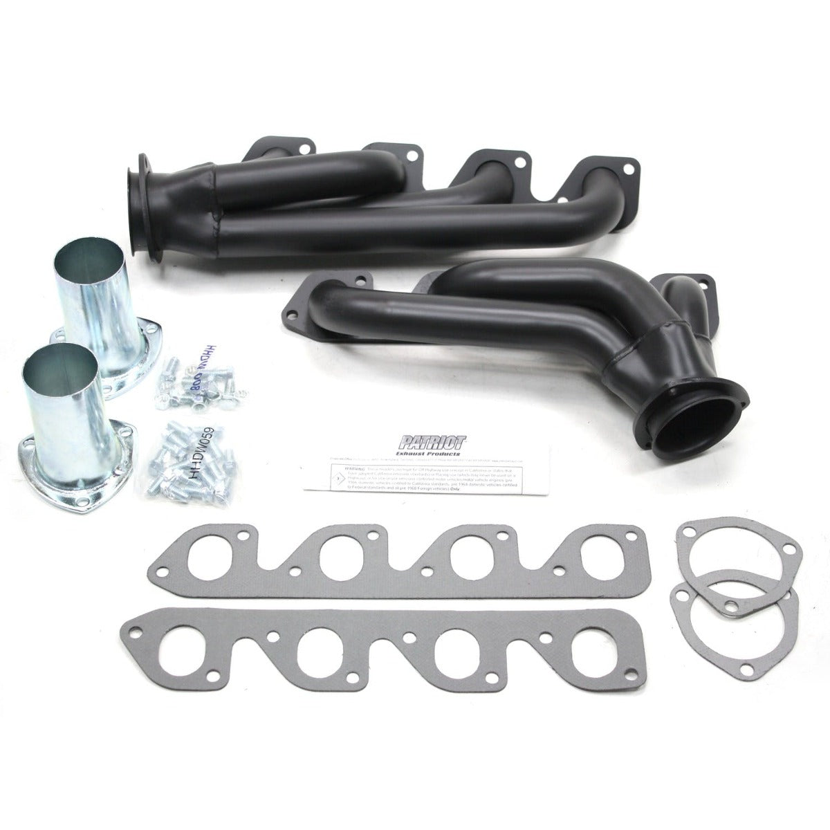 Patriot Exhaust H8435-B 34-48 Street Rod 351C 2V Mid Length Blk