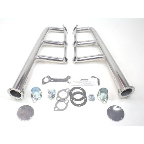 Patriot Exhaust H8474-1 Street Rod Flathead Lakester Silver
