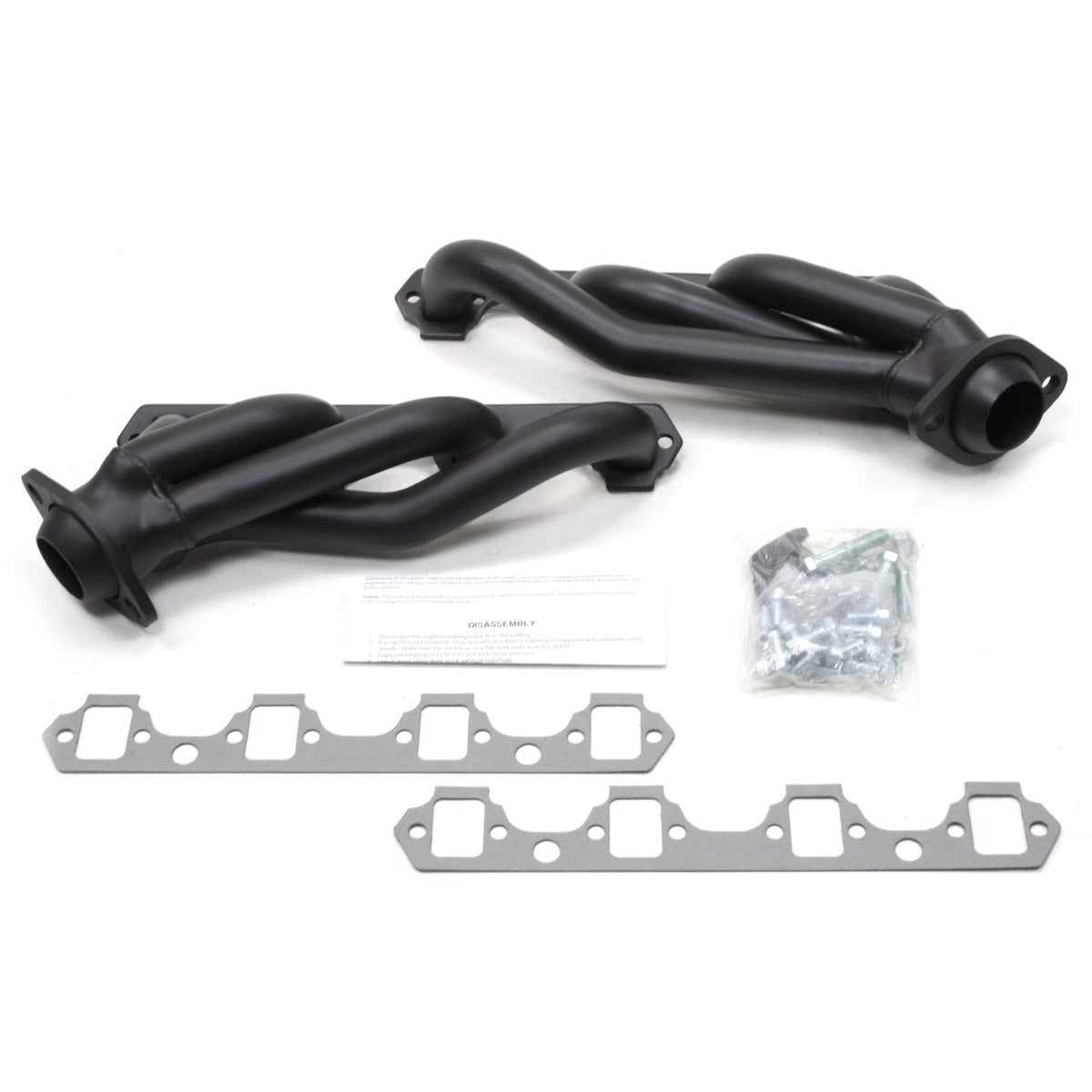 Patriot Exhaust H8476-B Hdr Frd Must SBF 86-93 Blk