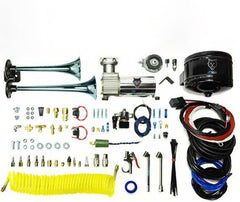 Pacbrake Premium Dual Air Horn Kit W/Air Horn Kit (HP10073) And Onboard Air Kit (HP10163) HP10213