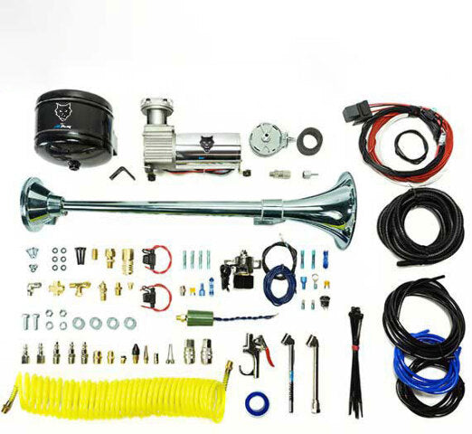 Pacbrake Premium Large Single Air Horn W/Air Horn (HP10234) And Onboard Air (HP10163) HP10238
