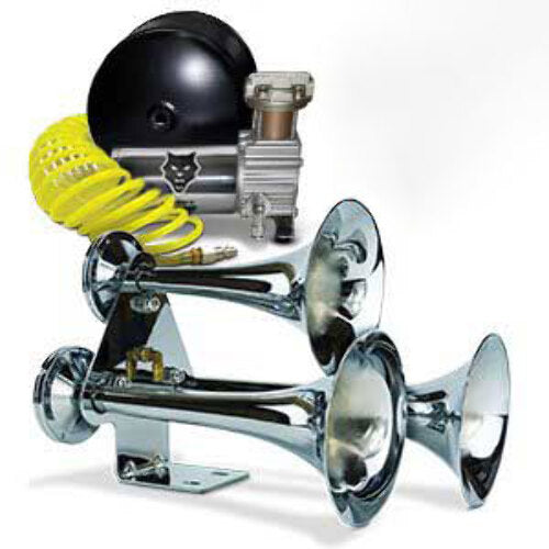 Pacbrake Premium Triple Train Horn W/Air Horn (HP10254) and Onboard Air (HP10163) HP10314