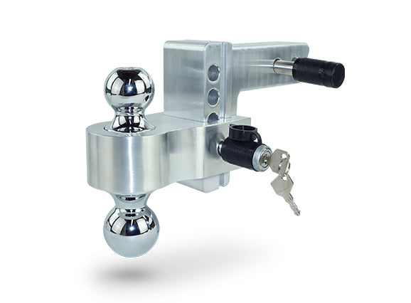 Pacbrake Ball Mount 2 Inch Shank 4 Inch Drop Chrome HP10460-1