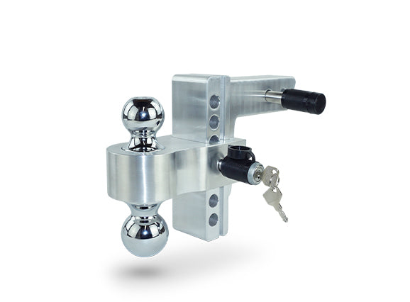 Pacbrake Ball Mount 2 Inch Shank 6 Inch Drop Chrome HP10461-1