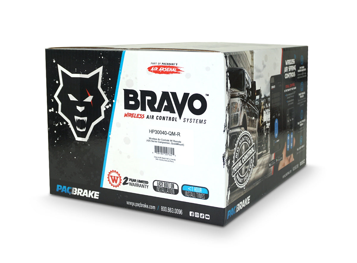 Pacbrake HP30040-QM-R BRAVO Wireless Air Controls, w/ Remote HP30040-QM-R