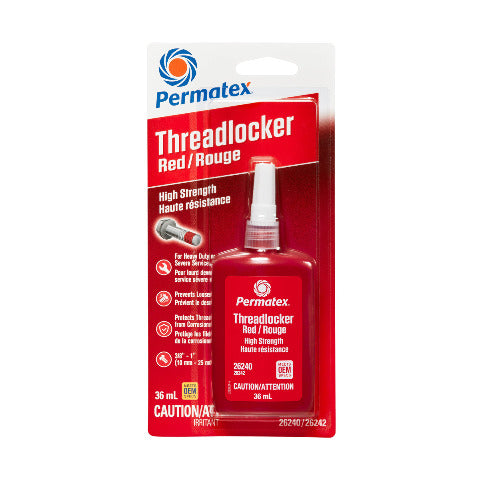 Permatex Red High Strength 262 Threadlocker 36Ml 26242