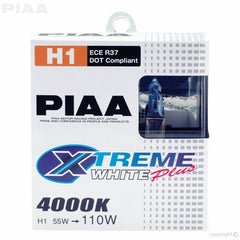 PIAA 11655 H1 Xtreme White Plus Twin Pack Halogen Bulbs