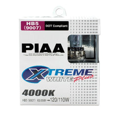 PIAA 19617 9007 (HB5) Xtreme White Plus Twin Pack Halogen Bulbs