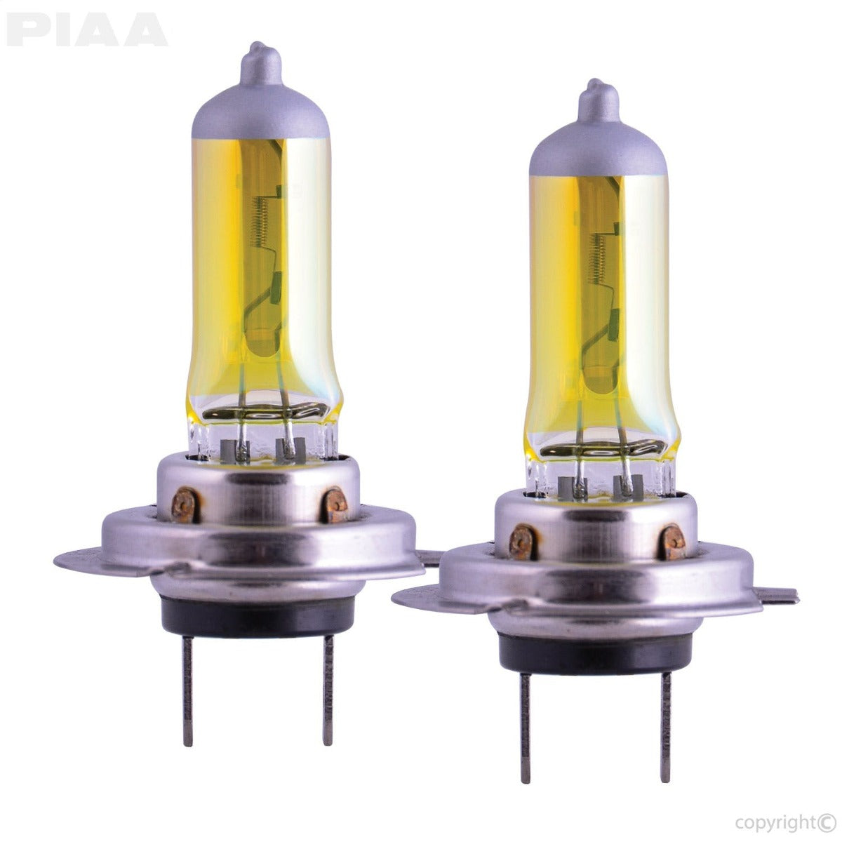 PIAA 22-13407 H7 Solar Yellow Twin Pack - 2500K - 12V 55W