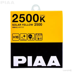 PIAA 22-13416 H16 Solar Yellow Twin Pack - 2500K - 12V 19W