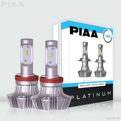 PIAA 26-17311 H11 Platinum LED Bulb Twin Pack - 4000LM, 6000K, 25W