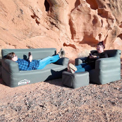Pittman Outdoors Inflatable Furniture 3pc. Set with Built-in Pump PPI-AIRFURNITURESET