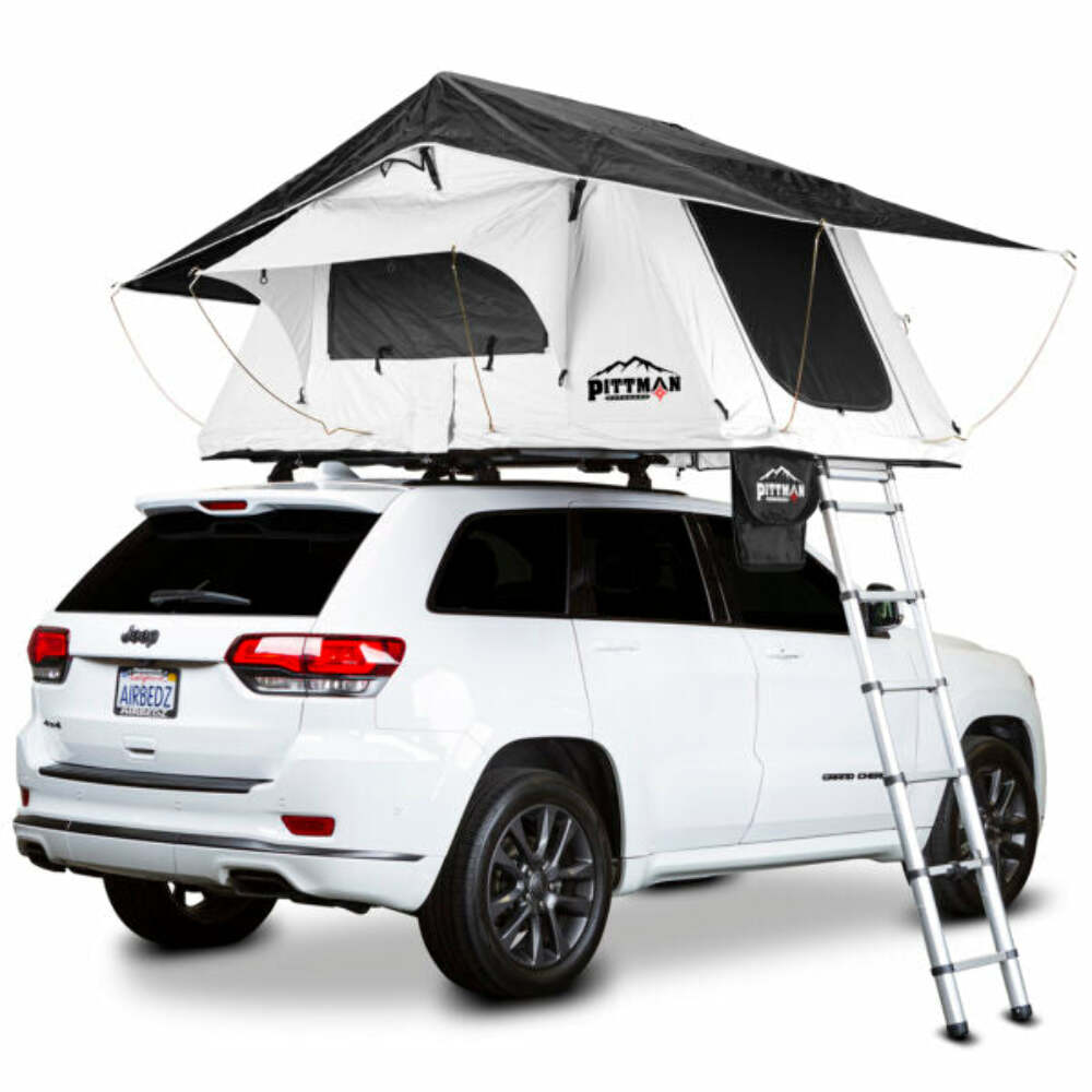 Pittman Outdoors PPI-TNT1.4WB_BW TNT1.4 Series Tent, Off White_Black Trim
