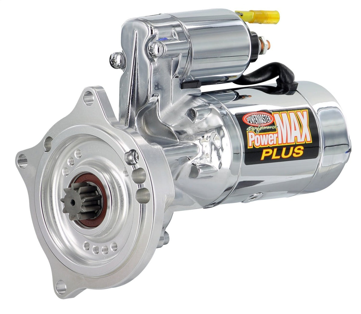 Powermaster 19004-6 Starter PowerMAX Plus w/billet black 3 Ear Mounting