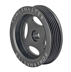 Powermaster 3.5 in. 6-Groove Underdrive Alternator Pulley for GM LS AD Series Alternators, Hardcoat 195-35