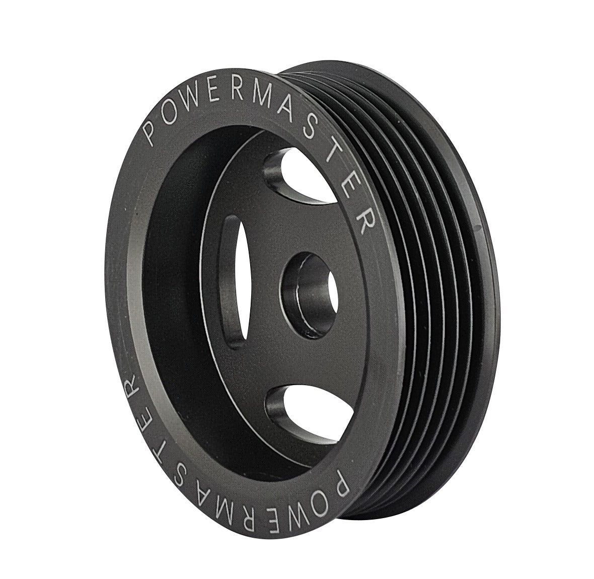 Powermaster 3.5 in. 6-Groove Underdrive Alternator Pulley for GM LS HPR Series Alternators, Hardcoat 196-35