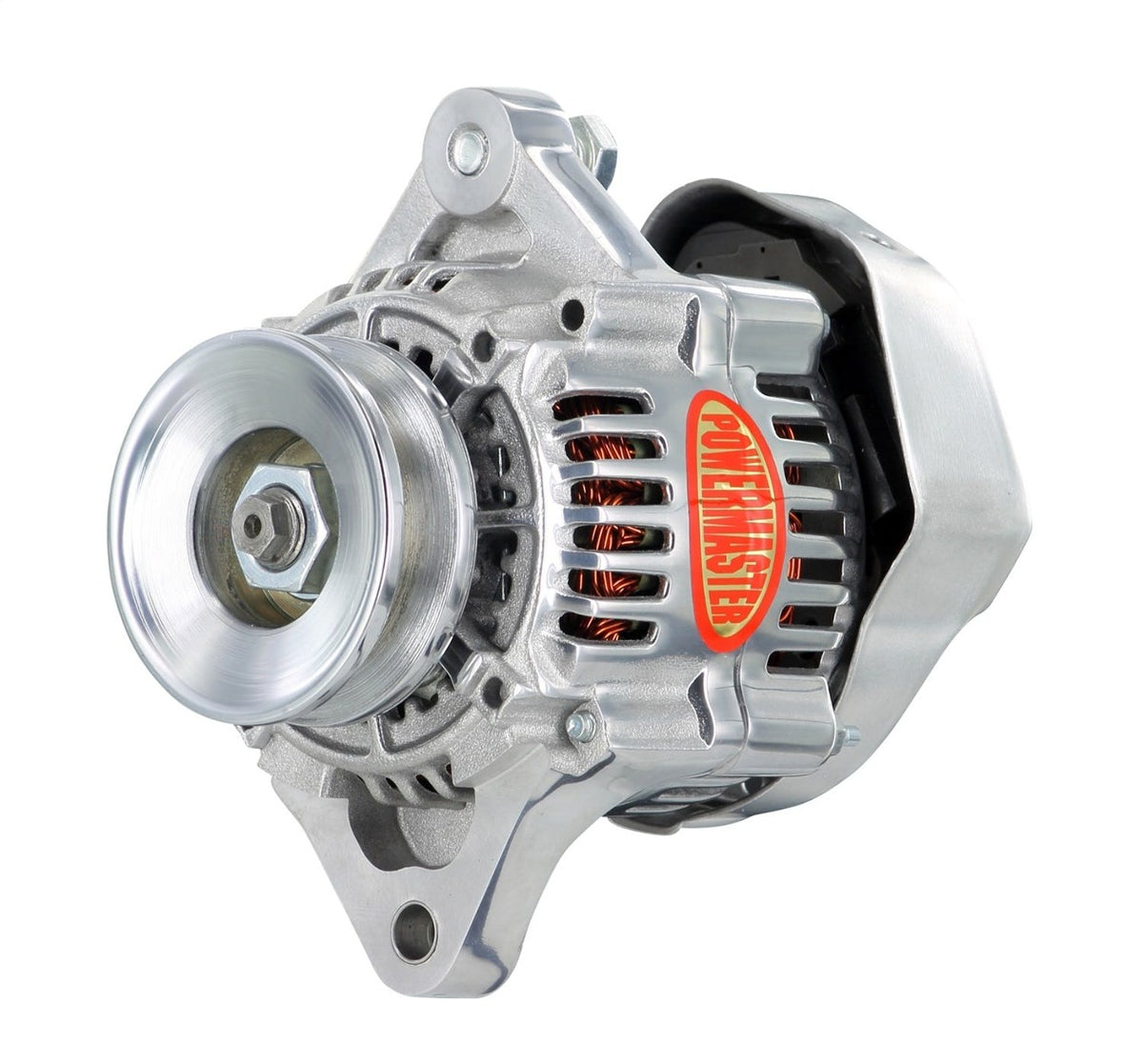 Powermaster 28163 Alternator Denso Race 100mm Polish 75A 12 Volt