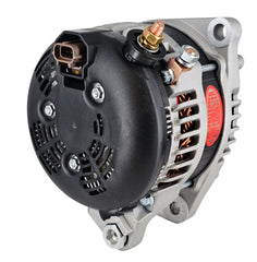 Powermaster 245 Amp Denso Alternator, 6-Groove Solid Pulley, Natural Finish 41626
