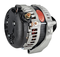 Powermaster 245 Amp Denso Alternator, 6-Groove Decoupler Pulley, 1-Wire, Natural Finish 44007-1