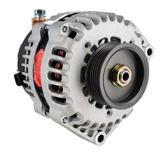 Powermaster 220 Amp AD244 Alternator for GM, 3 in. 6-Groove Underdrive Pulley, 2-Pin OE Hookup, Natural Finish 483023